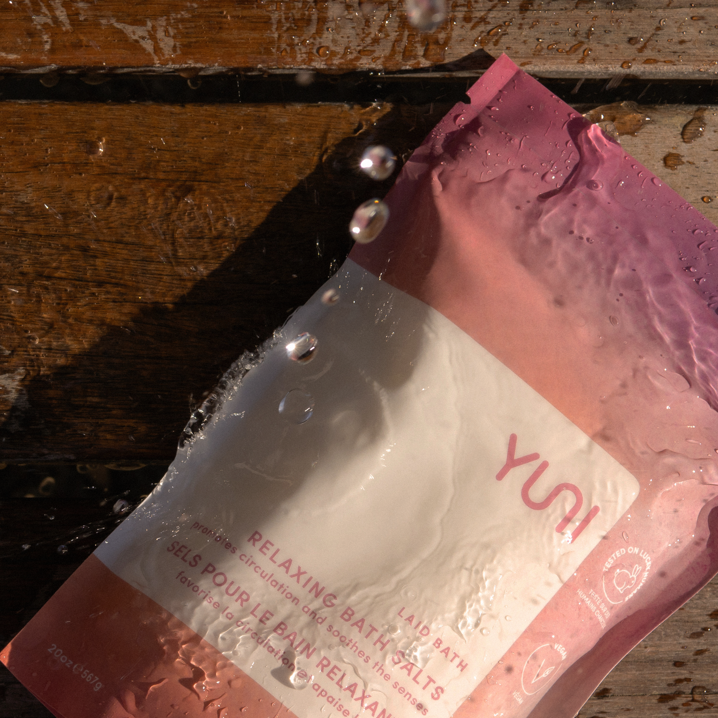 Laid Bath natural RELAXING BATH SALTS packaging