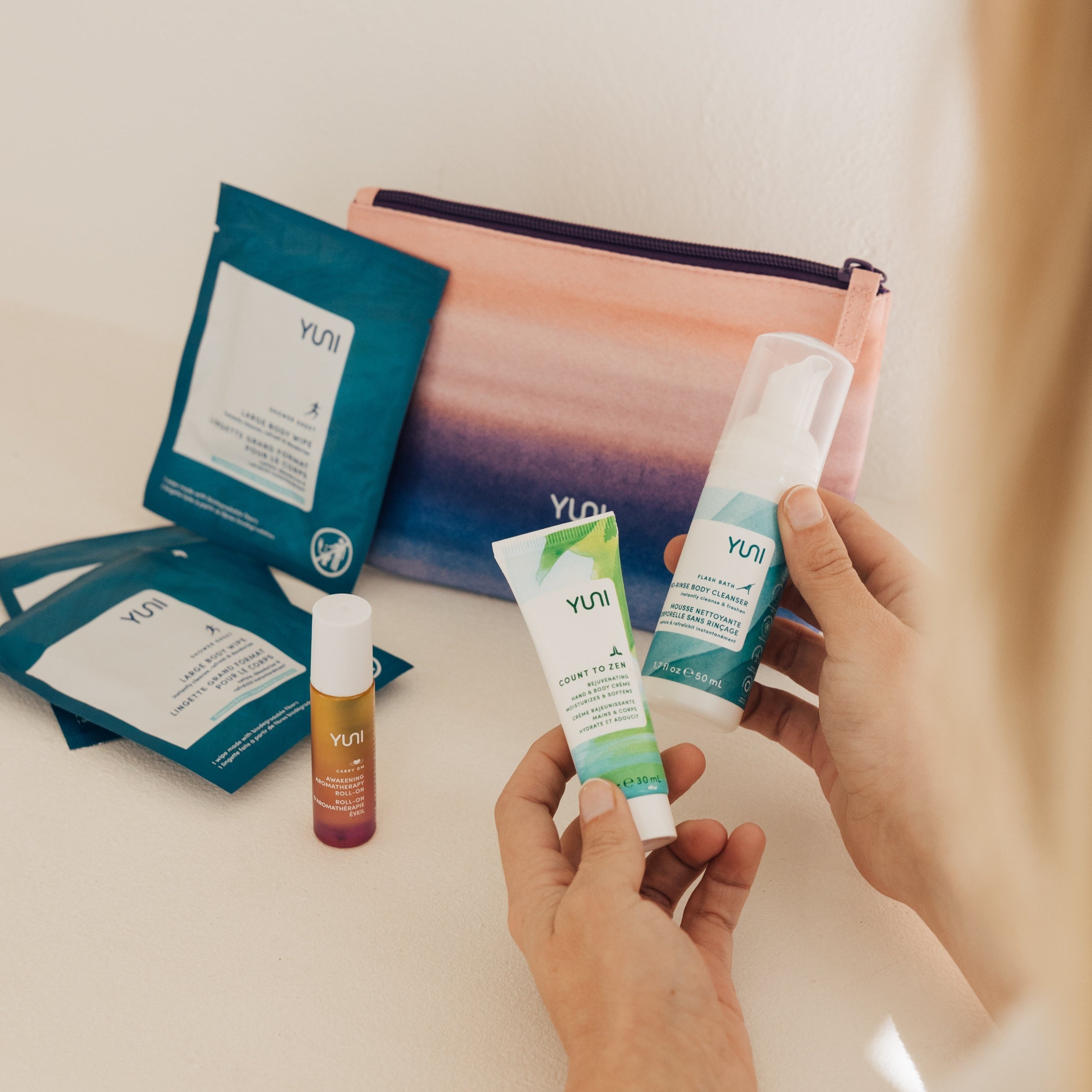Holding Beauty on the Run Travel Kit 
