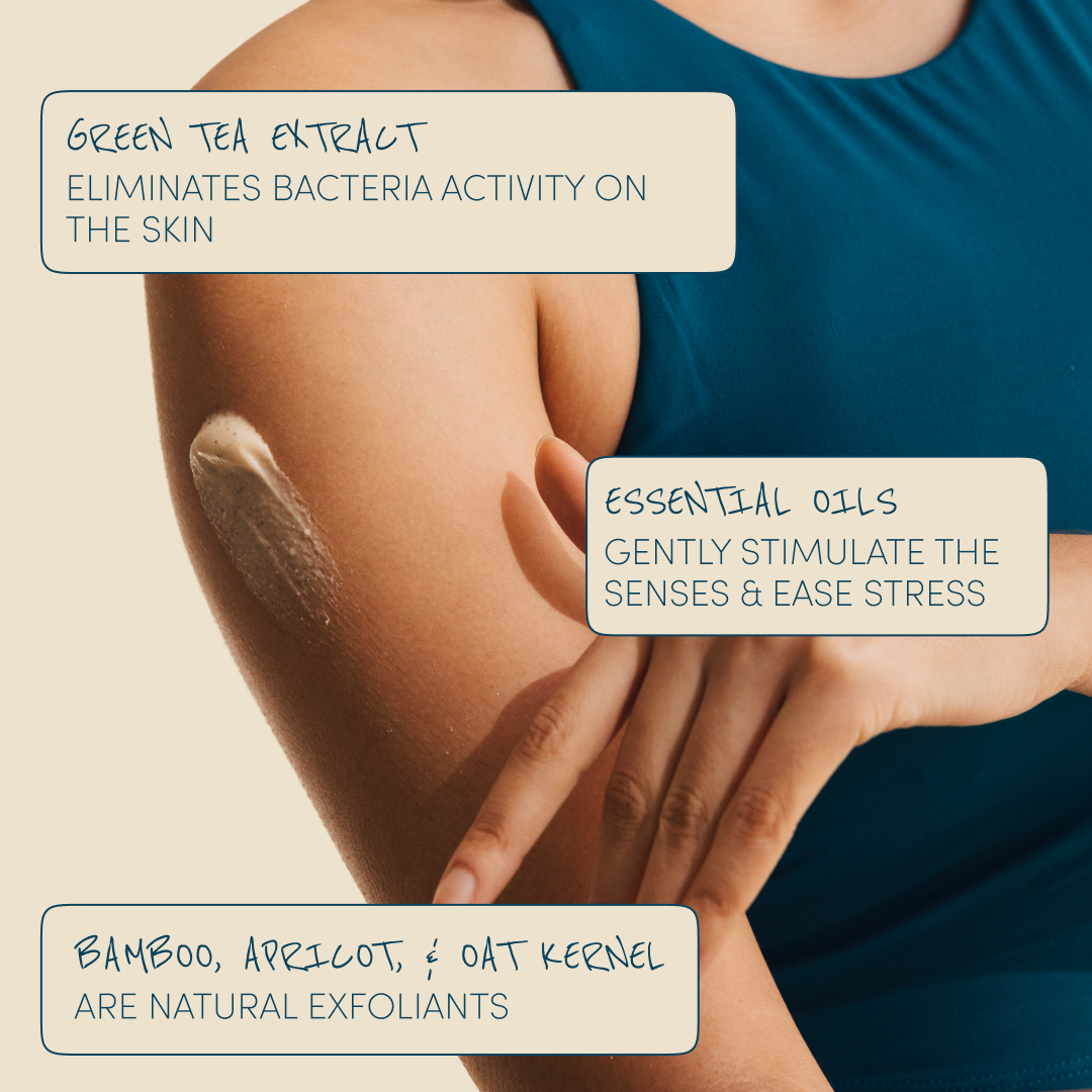 Glow with the Flow FACE & BODY SCRUB ingredients