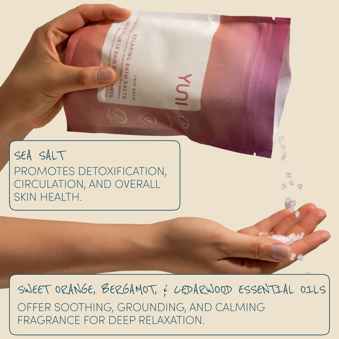 Laid Bath natural RELAXING BATH SALTS ingredients